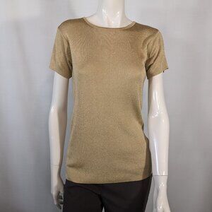 Ellen Tracy Gold Sweater (like new)